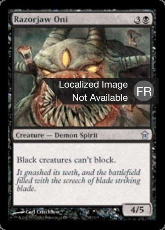 image Oni aux mâchoires de rasoir
