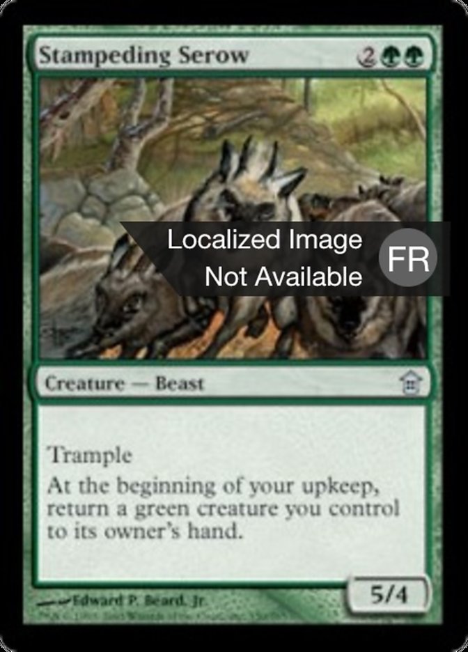 image Ruée de serows