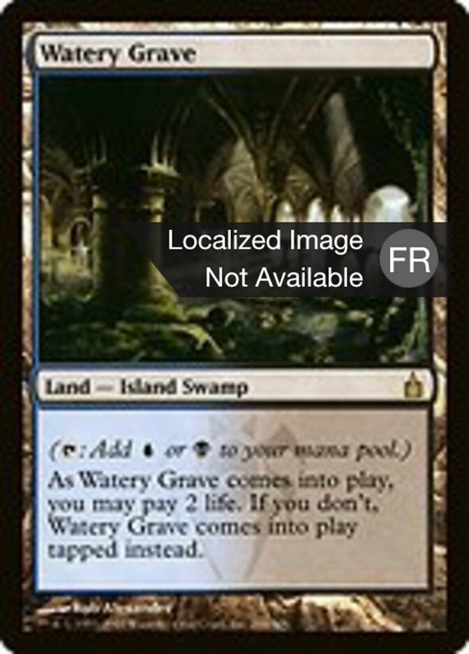 image Tombe aquatique