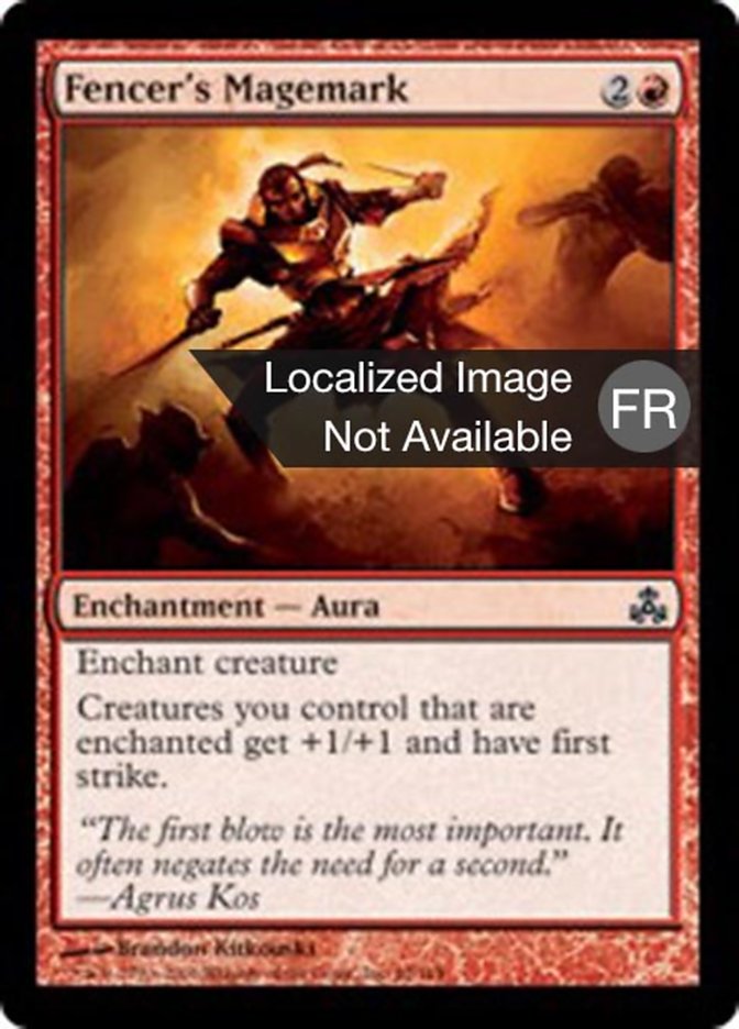 image Marquemage de l'escrimeur