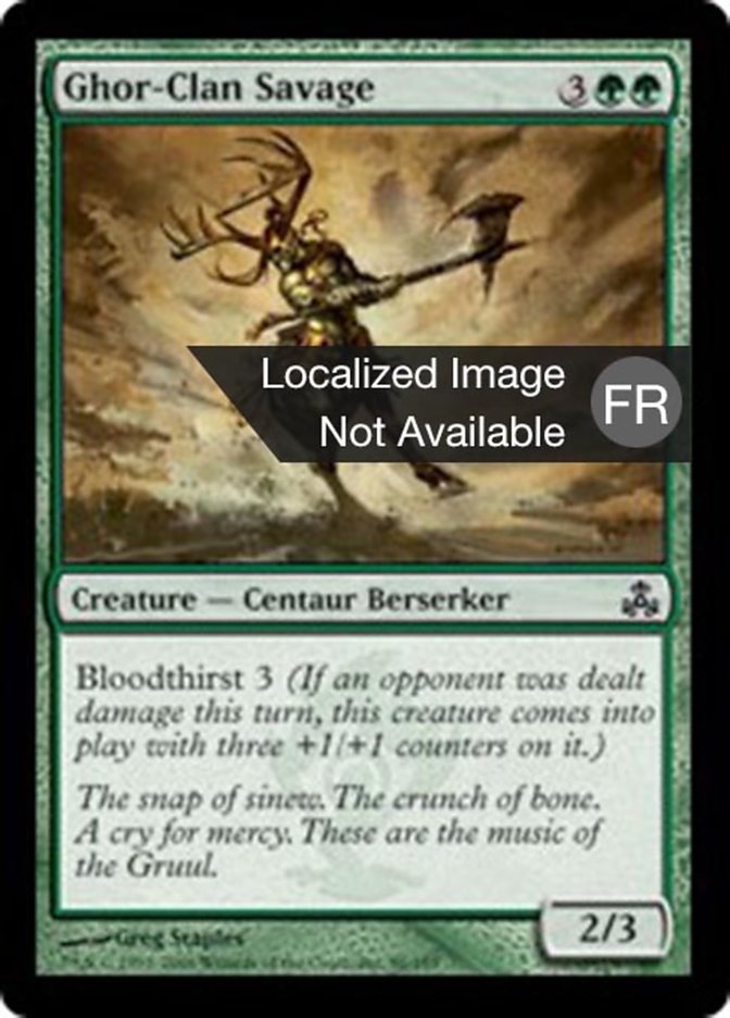 image Sauvageon du clan Ghor