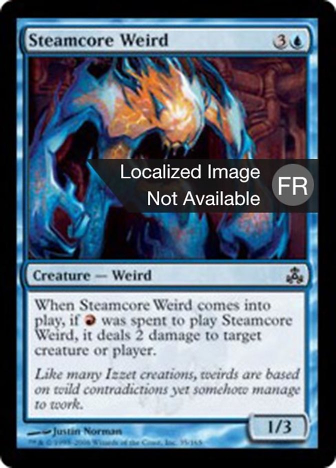 image Anomalie au noyau de vapeur