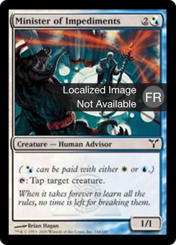 image Ministre des impedimenta