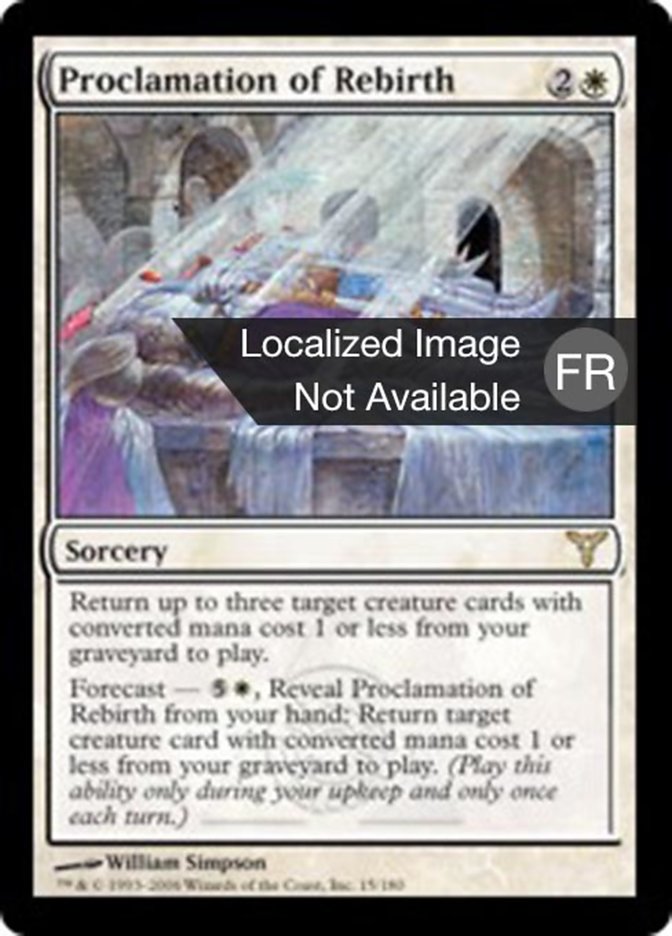 image Proclamation de renouveau