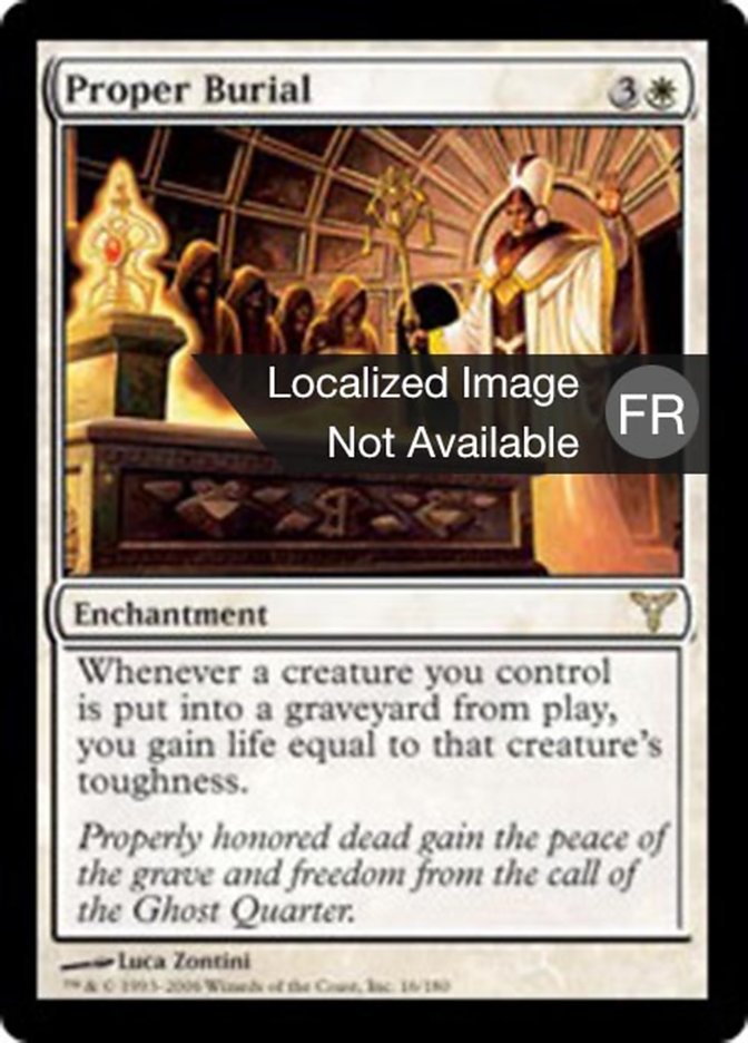 image Enterrement convenable