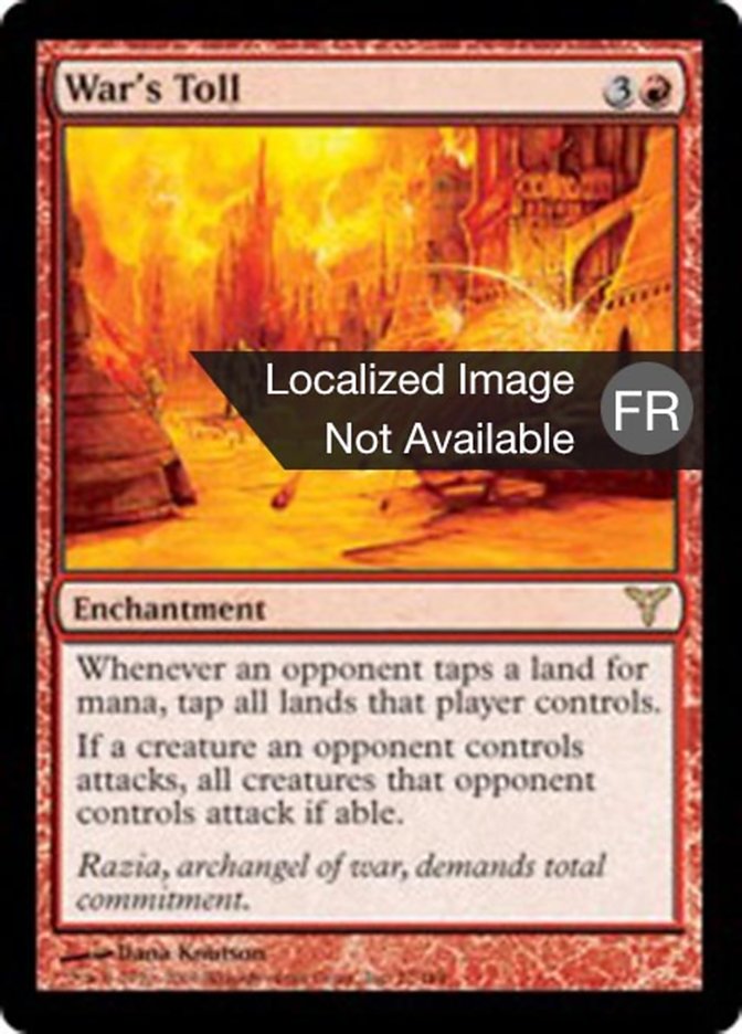 image Coût de la guerre