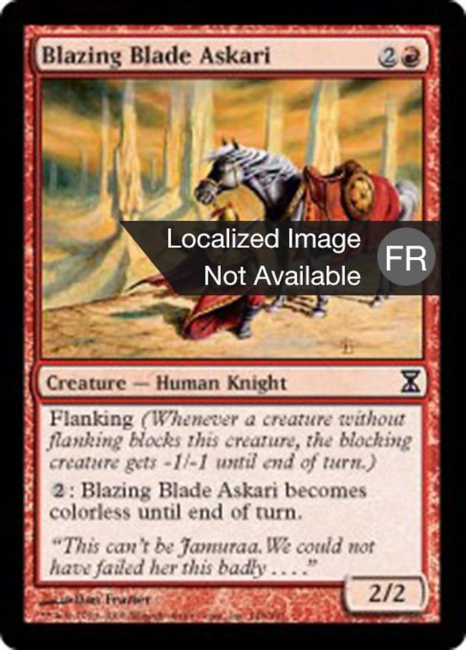 image Askari de la lame brûlante