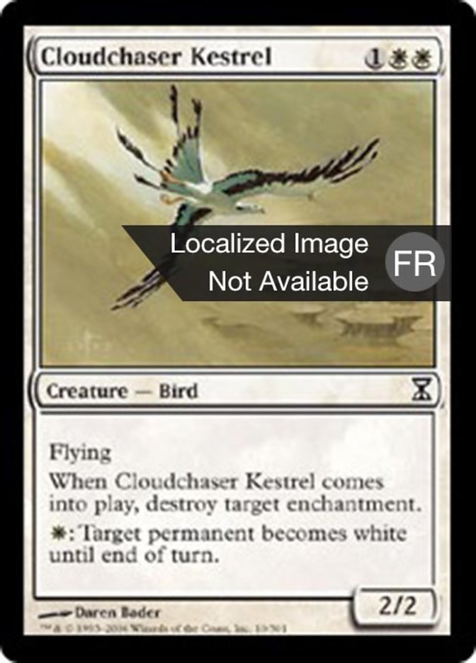 image Crécerelle chasse-nuages