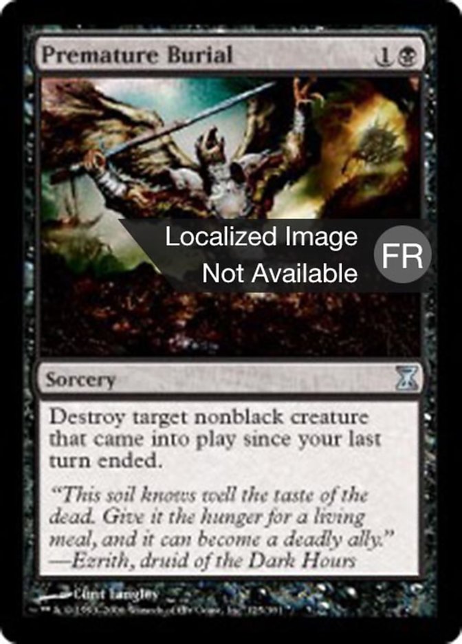 image Enterrement prématuré