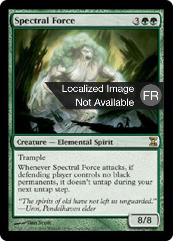 image Force spectrale