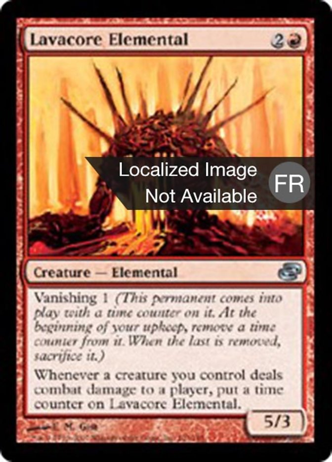 image Élémental au noyau de lave