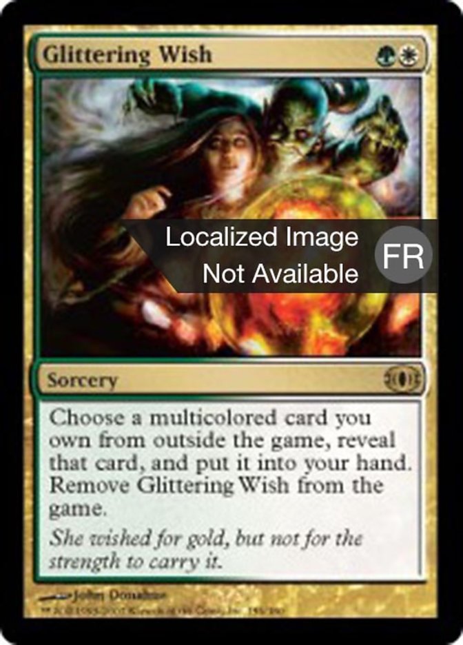 image Souhait scintillant