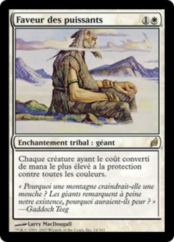 image Faveur des puissants