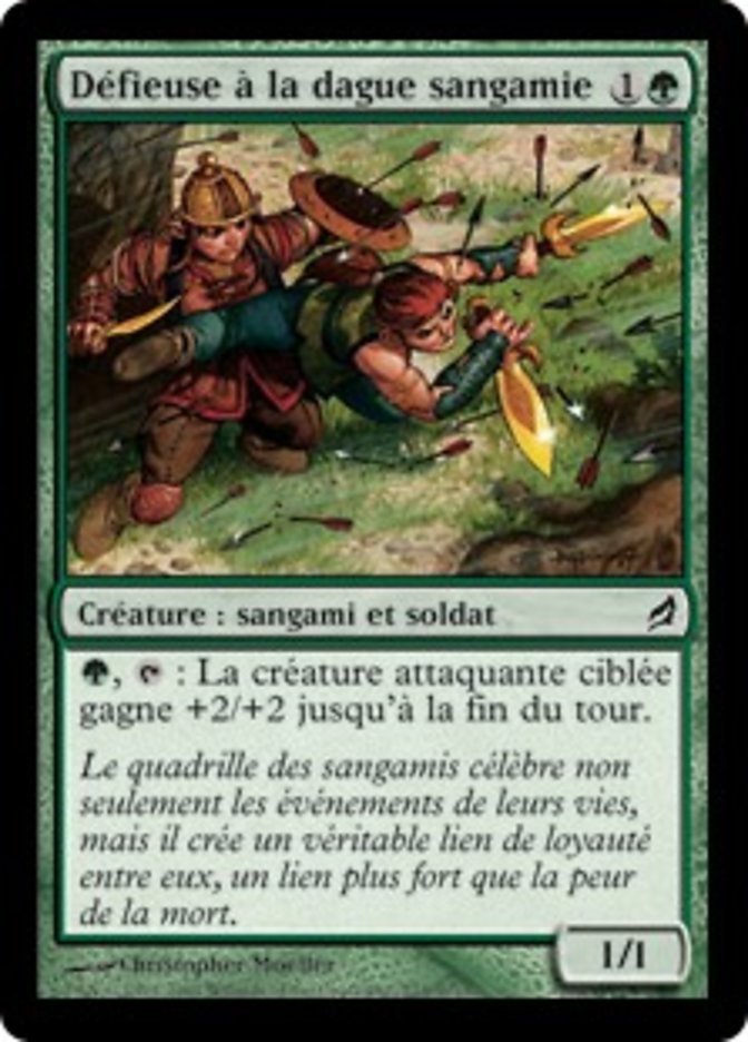 image Défieuse à la dague sangamie