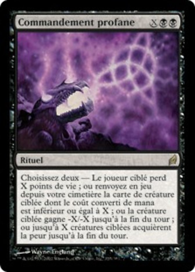 image Commandement profane