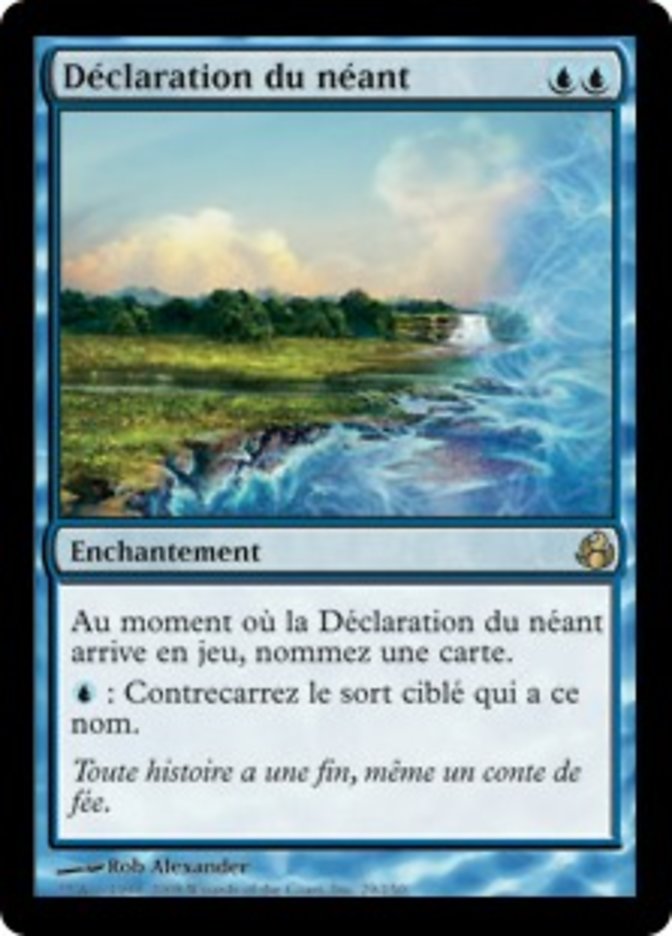 image Déclaration du néant