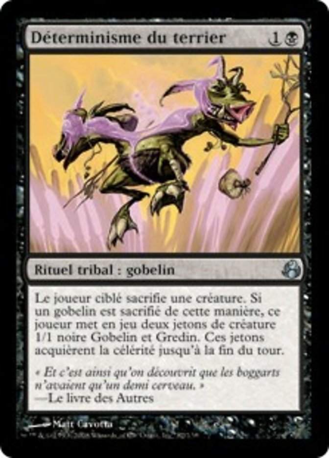 image Déterminisme du terrier