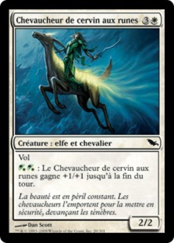 image Chevaucheur de cervin aux runes