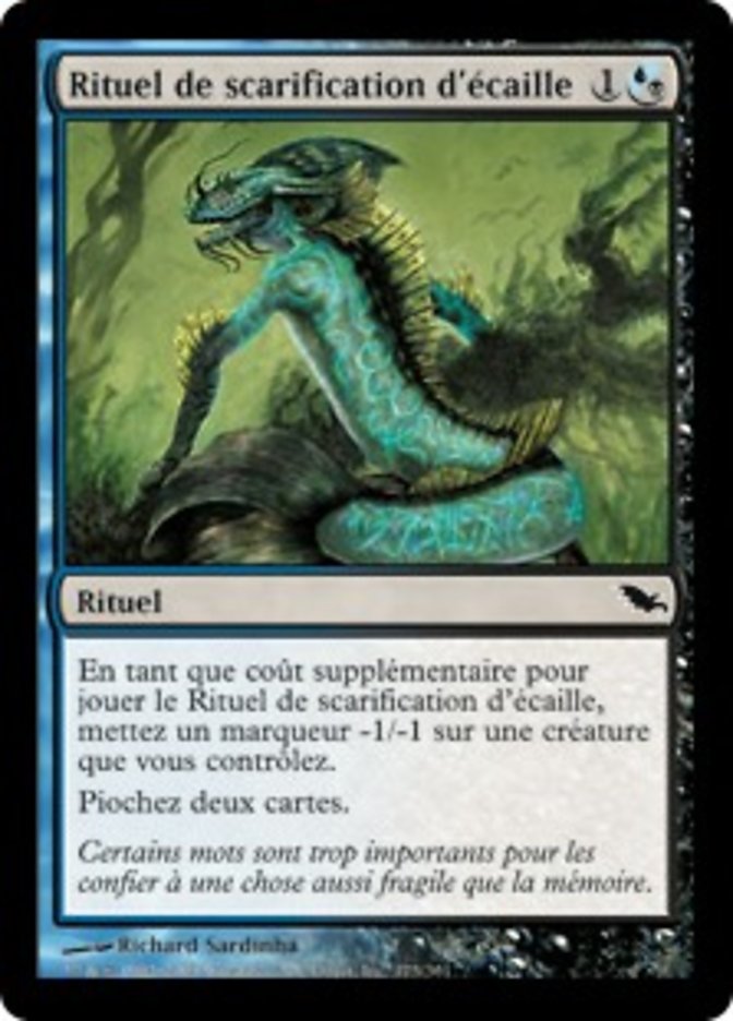 image Rituel de scarification d'écaille