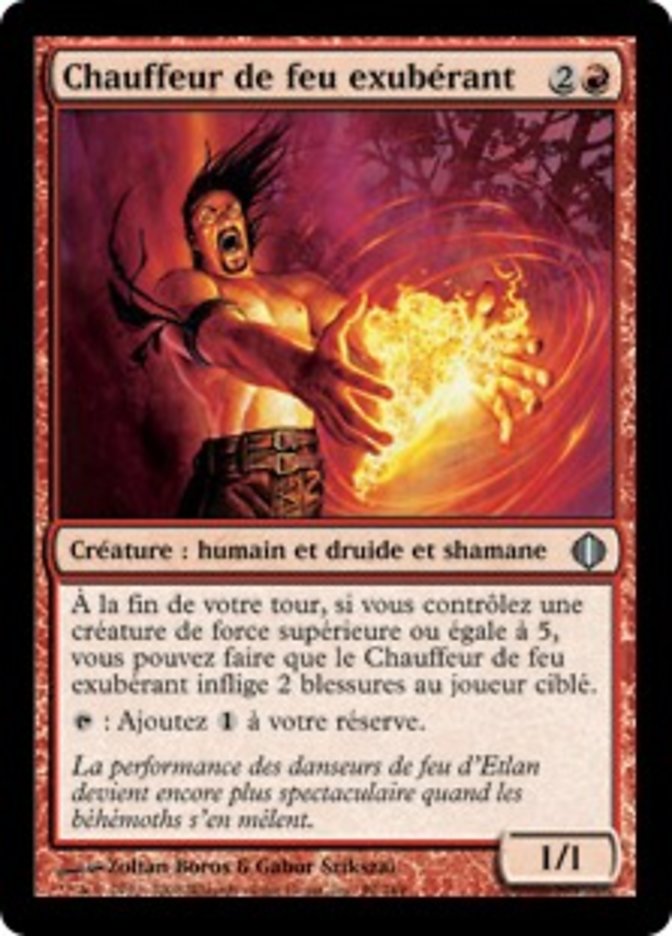 image Chauffeur de feu exubérant