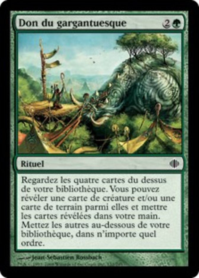 image Don du gargantuesque