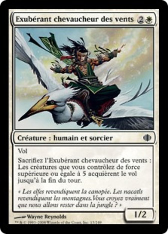 image Exubérant chevaucheur des vents