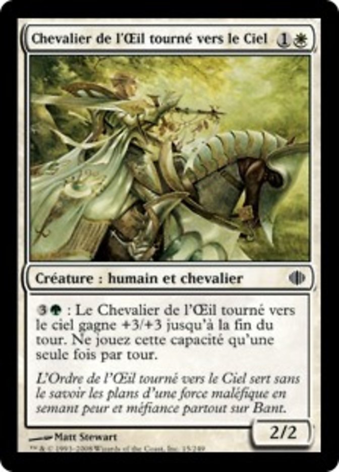 image Chevalier de l'Œil tourné vers le Ciel