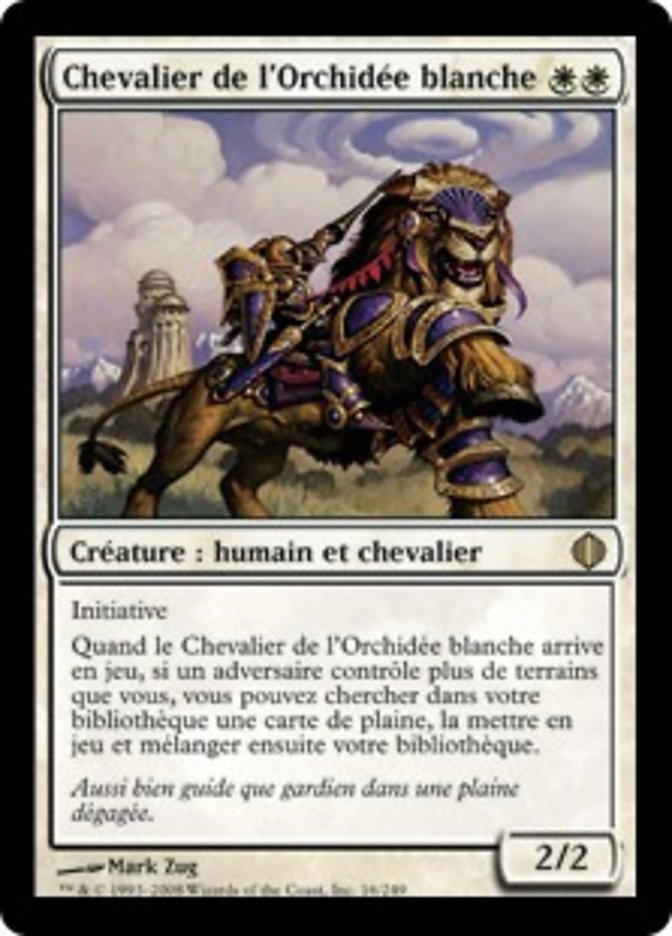 image Chevalier de l'Orchidée blanche