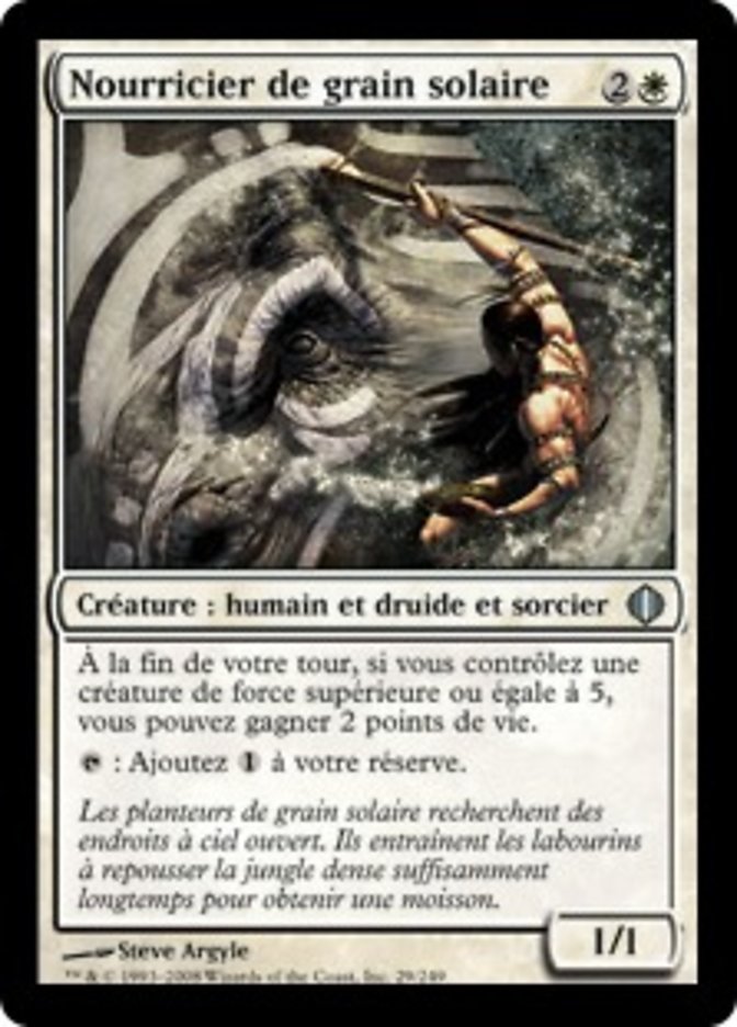 image Nourricier de grain solaire