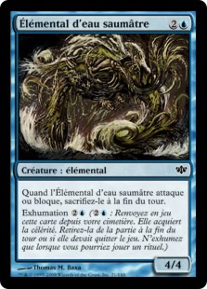 image Élémental d'eau saumâtre