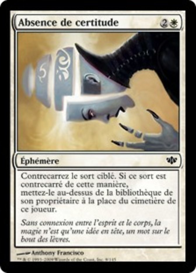 image Absence de certitude