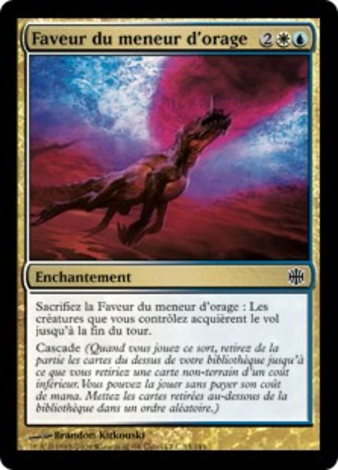 image Faveur du meneur d'orage