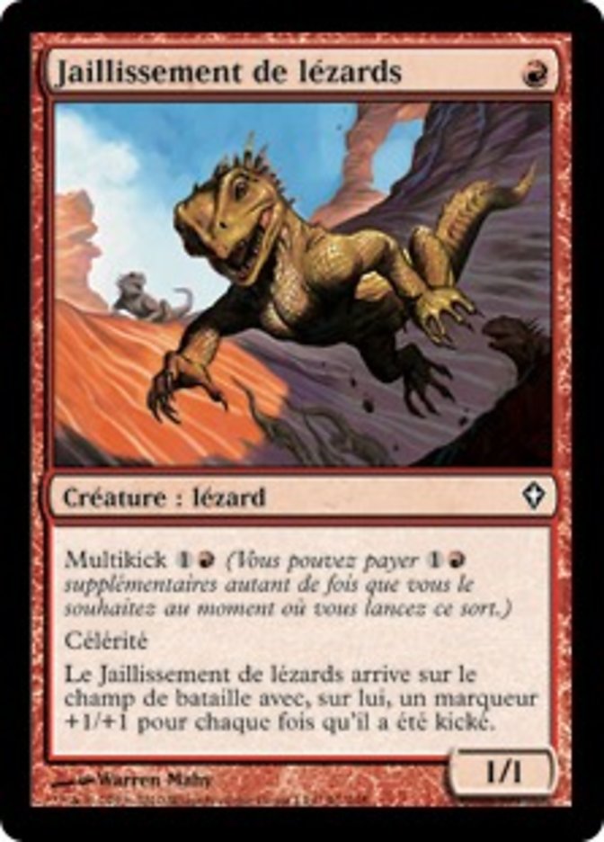 image Jaillissement de lézards