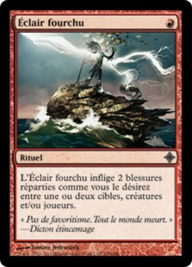 image Éclair fourchu