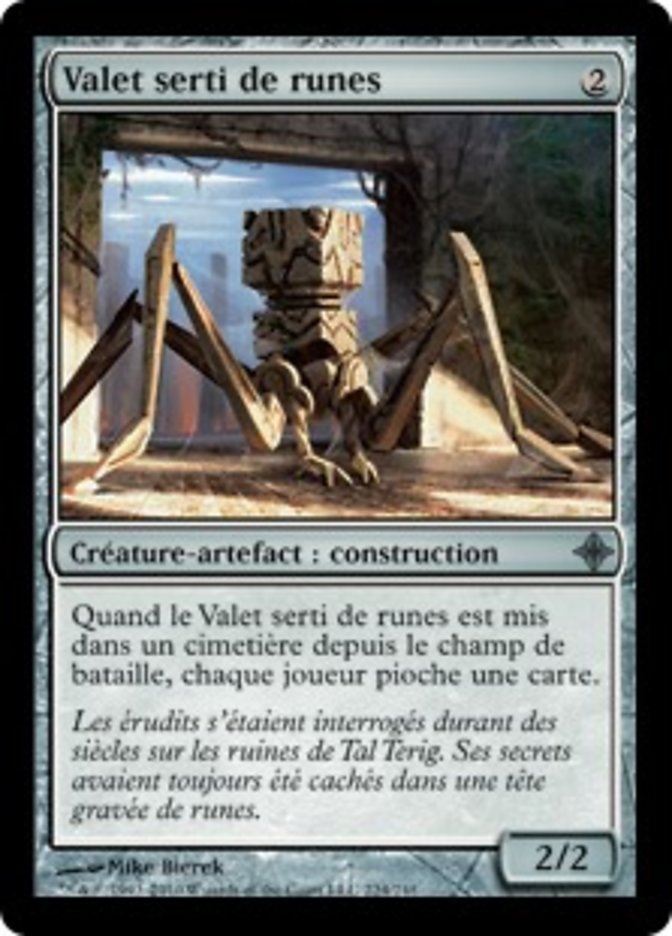 image Valet serti de runes
