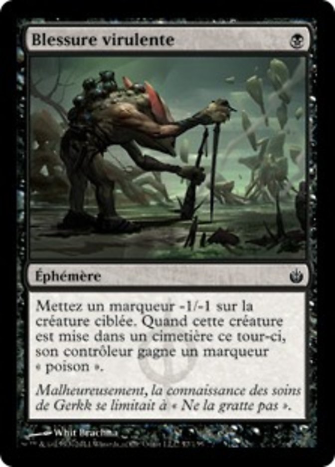 image Blessure virulente