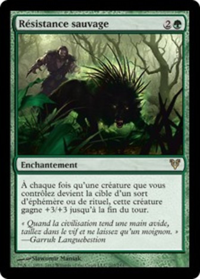 image Résistance sauvage