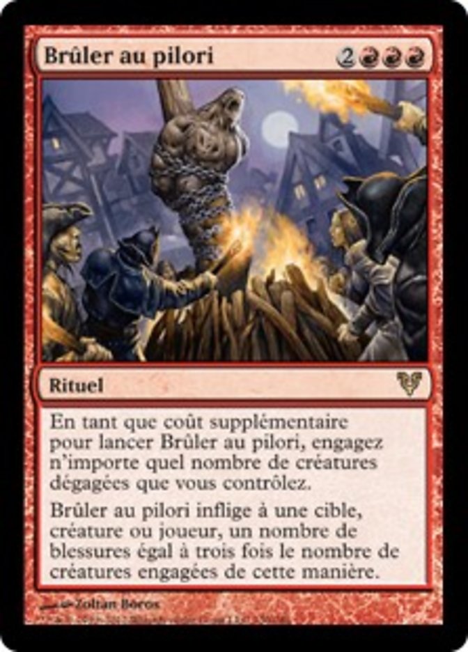 image Brûler au pilori