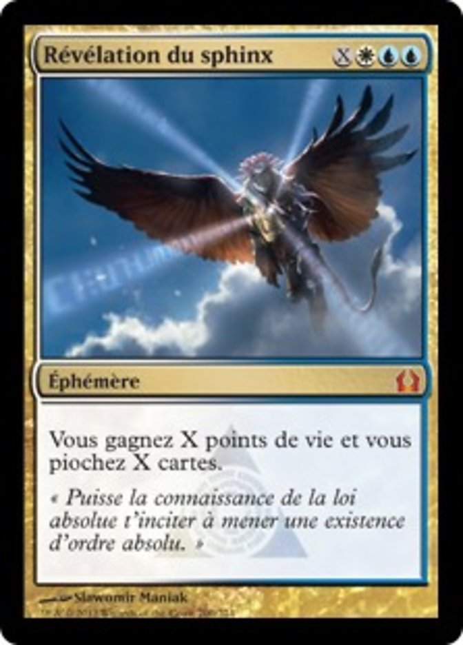 image Révélation du sphinx