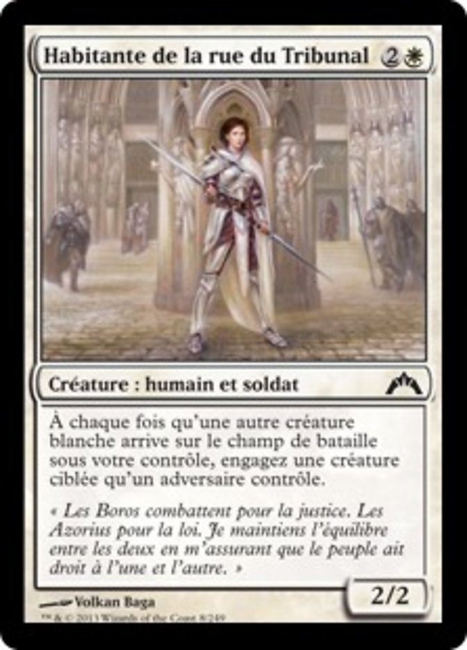 image Habitante de la rue du Tribunal