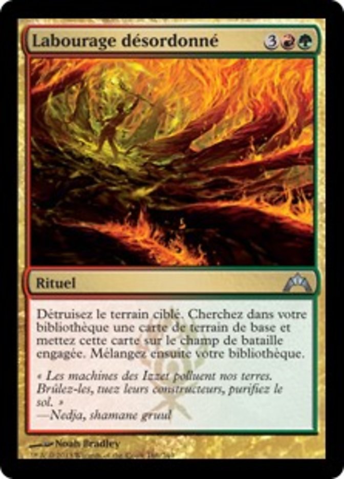 image Labourage désordonné