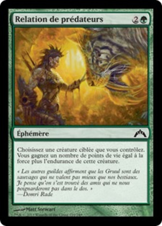 image Relation de prédateurs