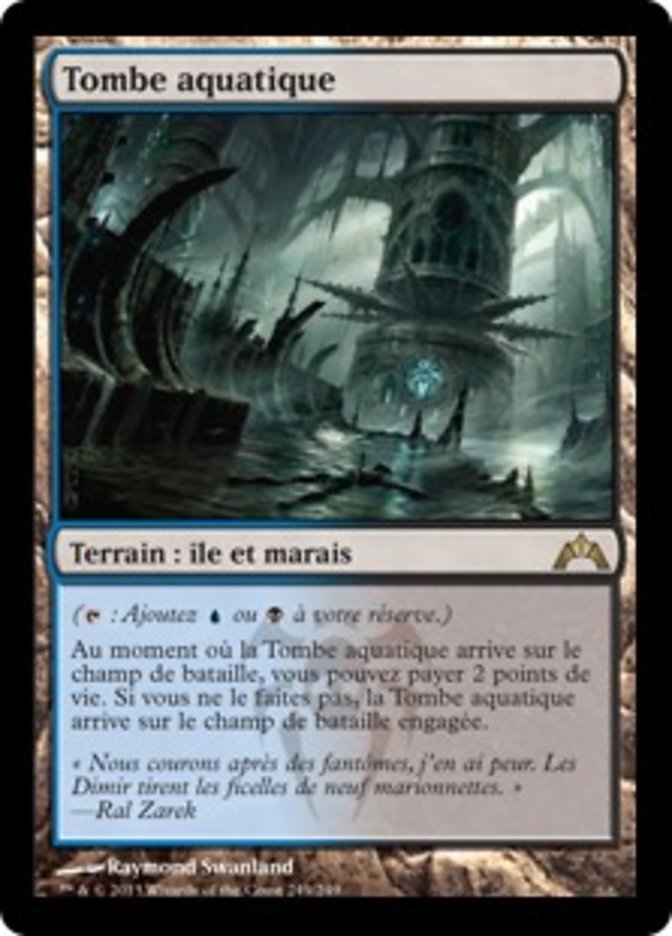 image Tombe aquatique