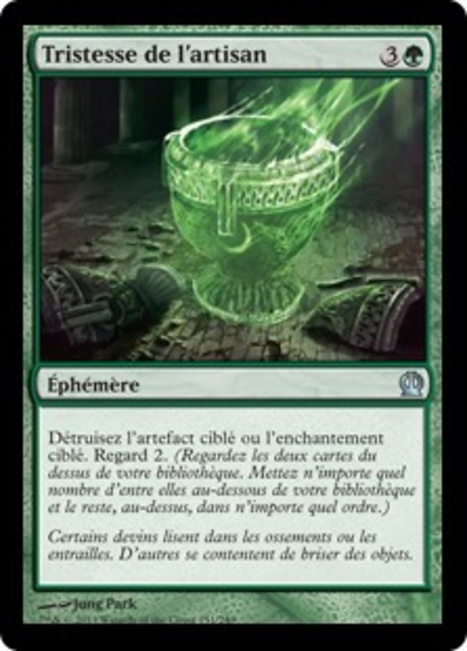 image Tristesse de l'artisan