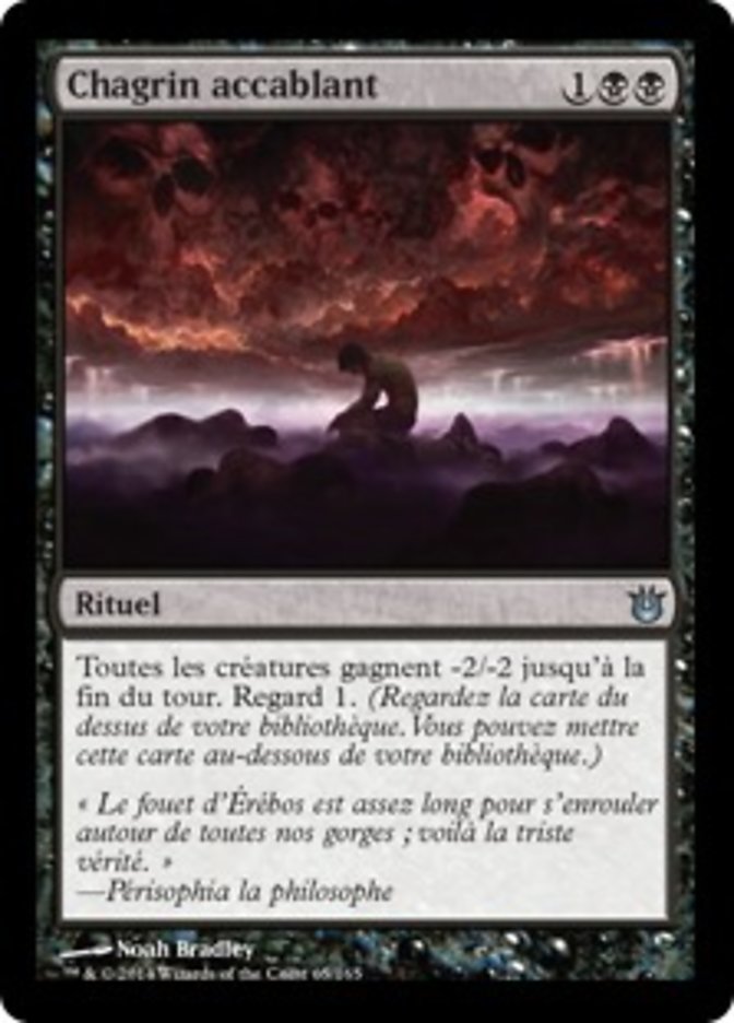 image Chagrin accablant