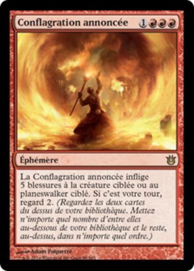 image Conflagration annoncée