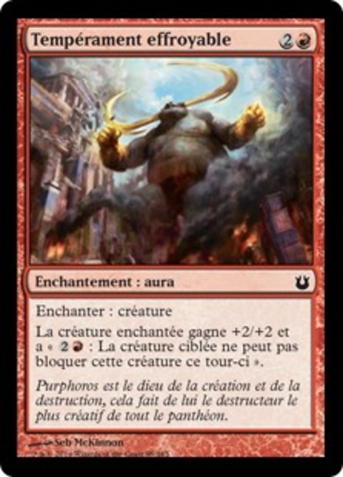 image Tempérament effroyable