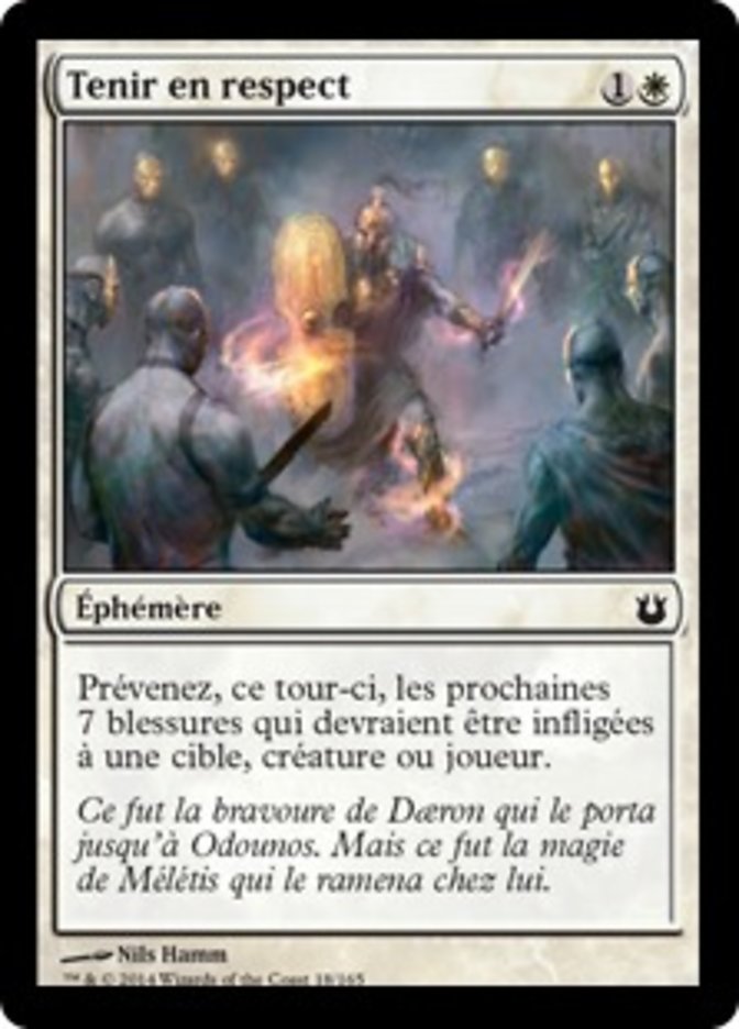 image Tenir en respect