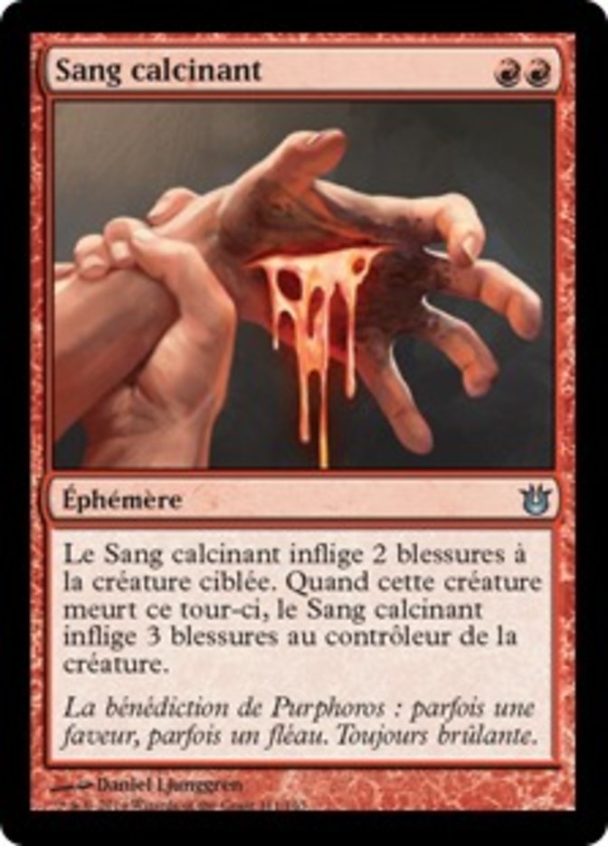 image Sang calcinant