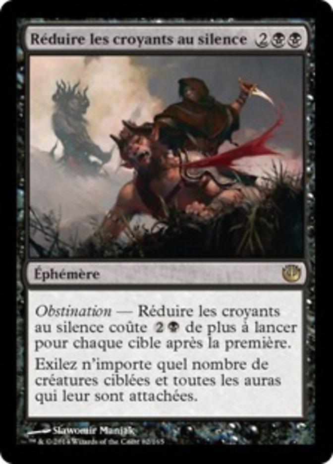 image Réduire les croyants au silence